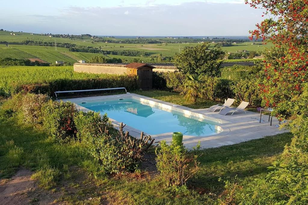 Au Coeur Des Vignes Moulin A Vent Appartement La Chapelle-de-Guinchay Buitenkant foto
