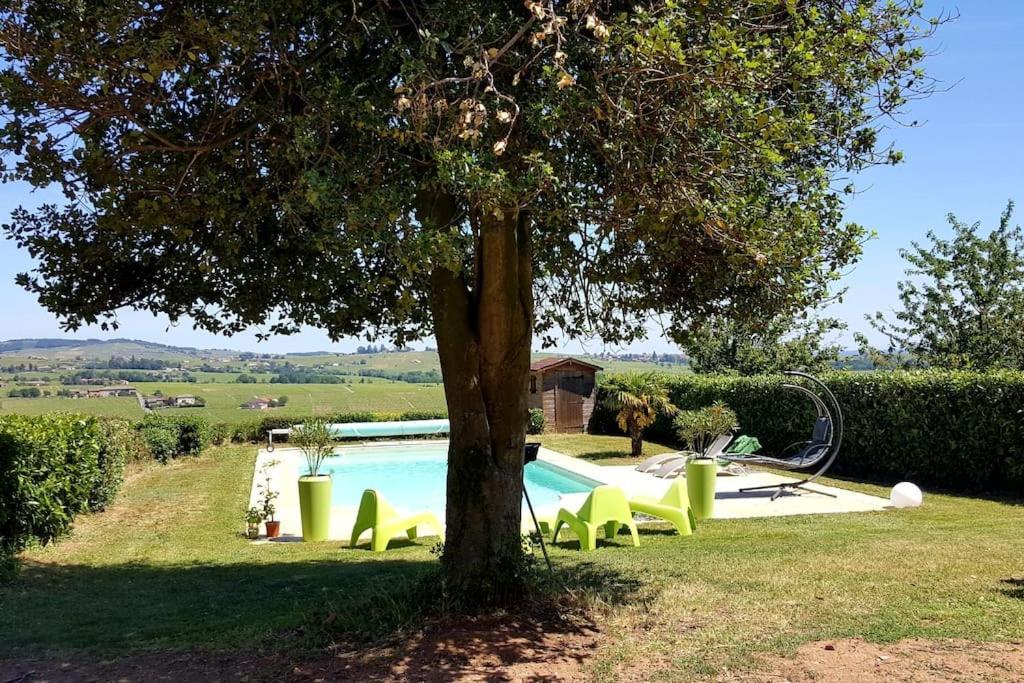 Au Coeur Des Vignes Moulin A Vent Appartement La Chapelle-de-Guinchay Buitenkant foto